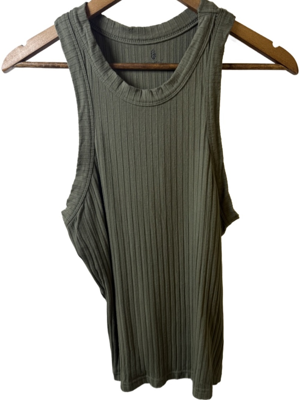 FP Movement by Free People Olive Green Ribbed Tank
